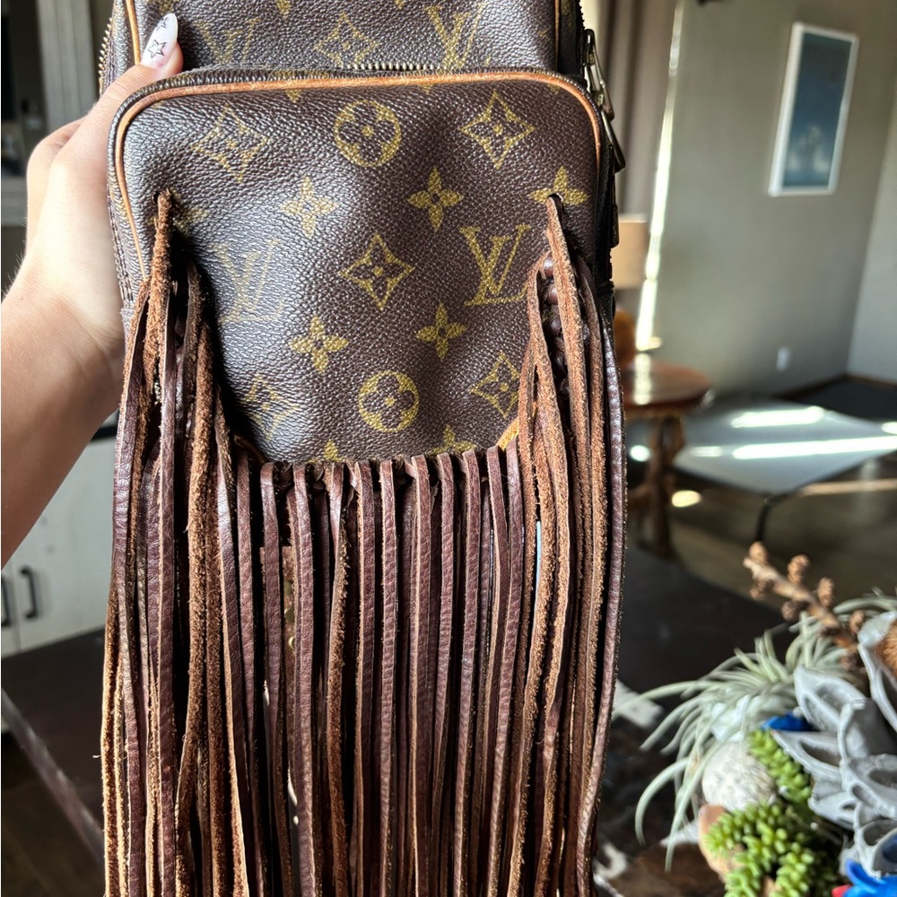 Louis Vuitton Brown Fringe Crossbody Bag